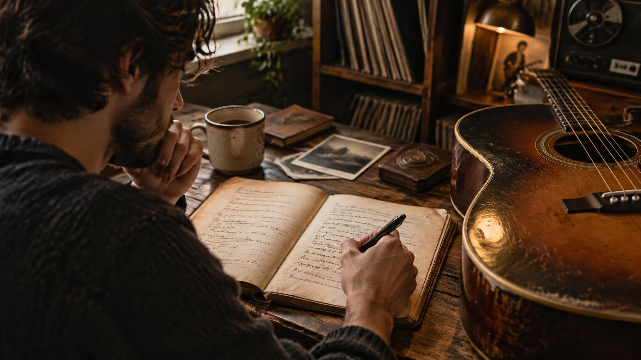 musician writing song