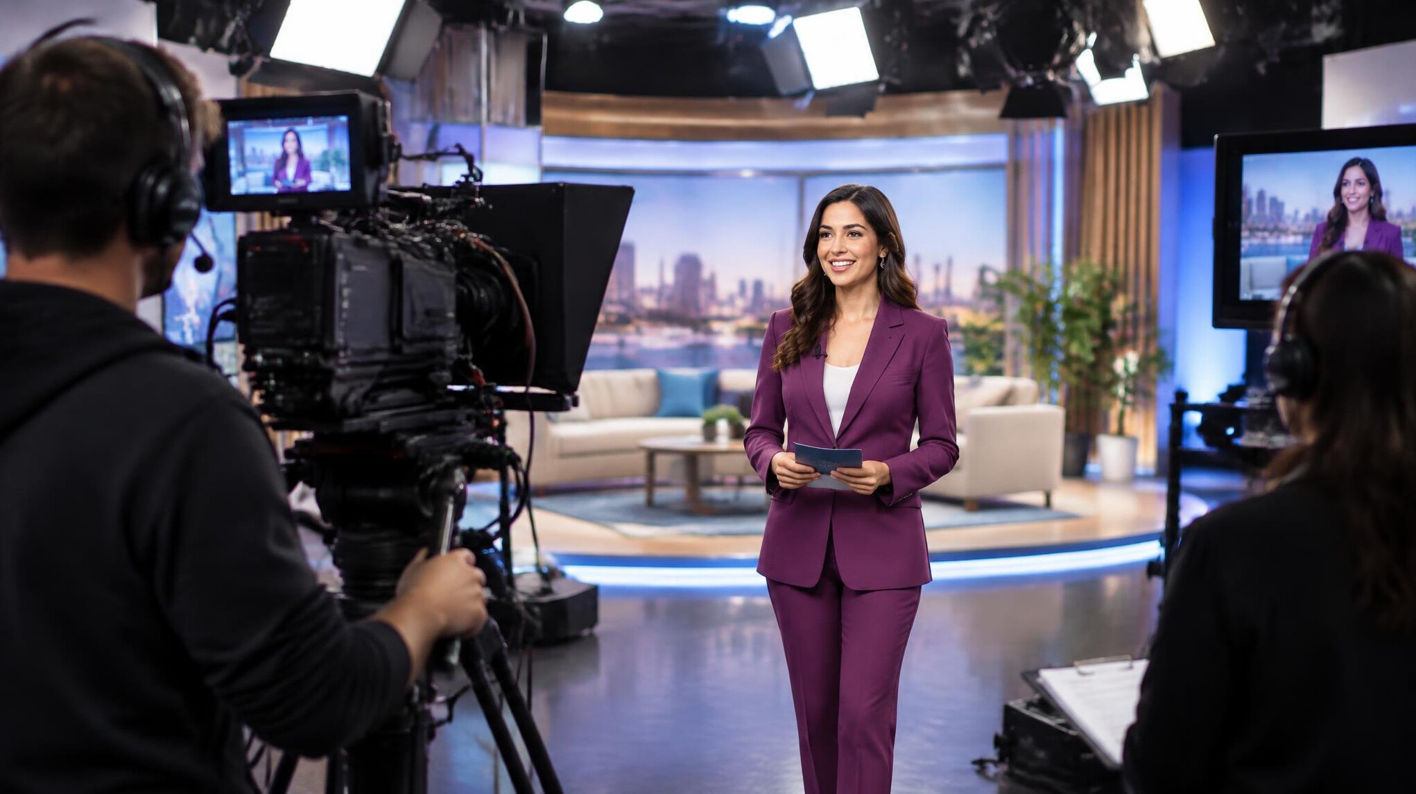 tv studio behind scenes