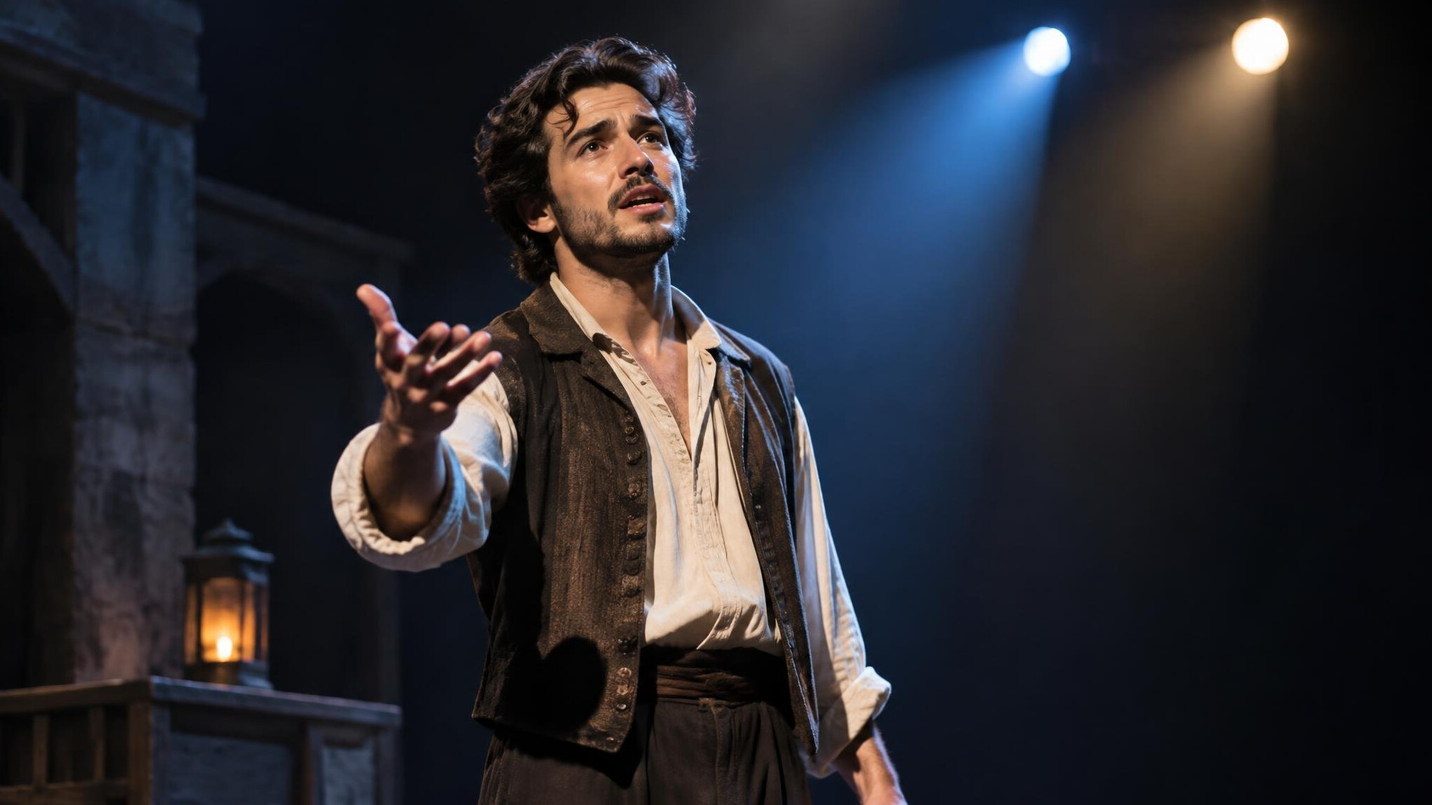 actor on stage performance